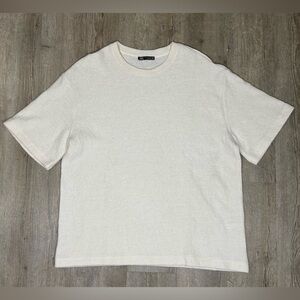 Zara Cream Short Sleeve Tee